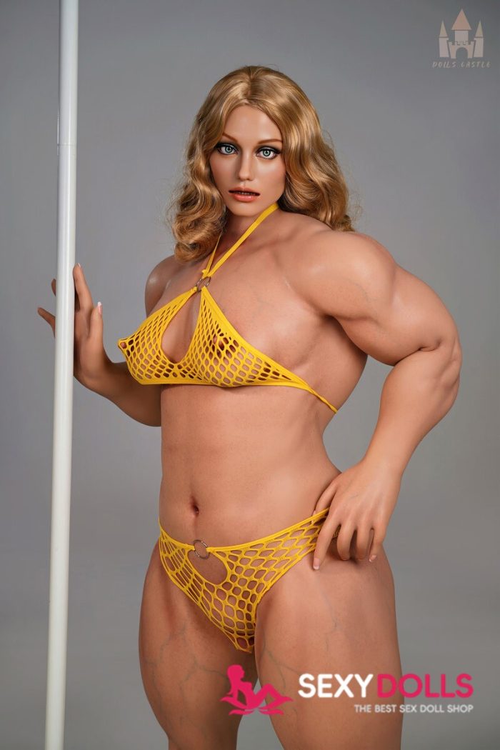 160cm (5ft3) B-Cup Silicone Muscle Sexdoll Stella, Head #S15, ROS Available - Image 5