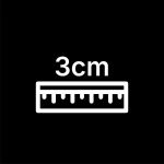 3cm in Diameter