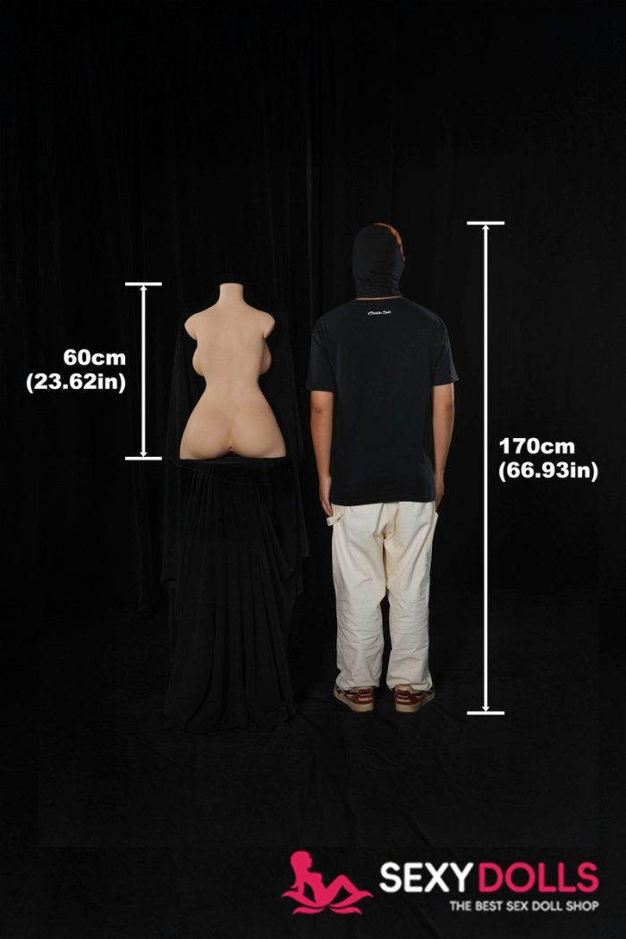 60cm (2ft) E-Cup Ultra Lightweight Real Doll Torso 662#, CLM ULW Series - Image 10