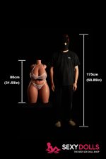 80cm (2ft7) K-Cup Ultra Lightweight Best Sex Doll Torso 884#, CLM ULW Series - Image 7