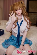 163cm (5ft4) C-Cup Asian Sex Doll Asuka Eva with Silicone Head & TPE Body, ROS Available - SexyDolls.shop