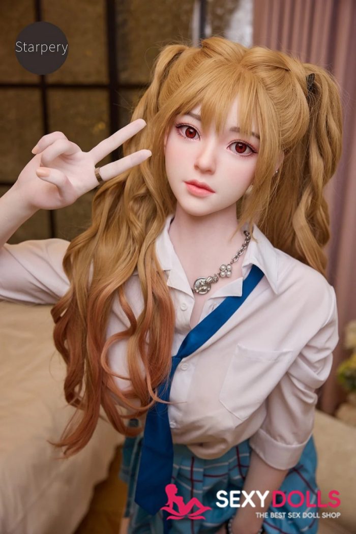 163cm (5ft4) C-Cup Asian Sex Doll Asuka Eva with Silicone Head & TPE Body, ROS Available - Image 3