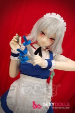 155cm (5ft1) C-Cup Full Size Anime Sex Doll Sakuya with Head#103 for Men - Image 4