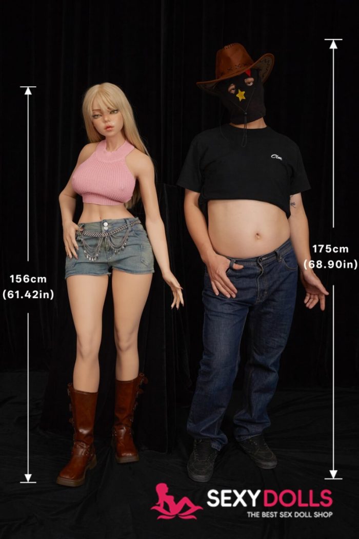 156cm (5ft2) F-Cup Realistic Silicone Blonde Sex Doll Rhea, CLM ULW Series - Image 9