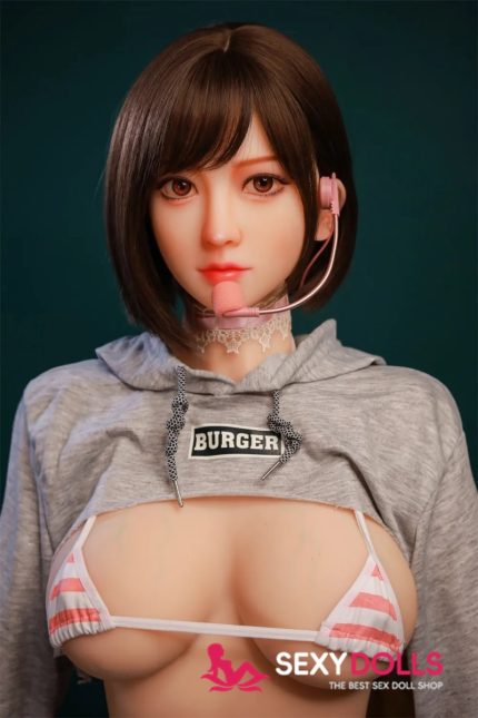 165Scm/ 5ft5 H-cup Hybrid S E X Doll Sidika with Silicone Head for Men | SexyDolls.shop