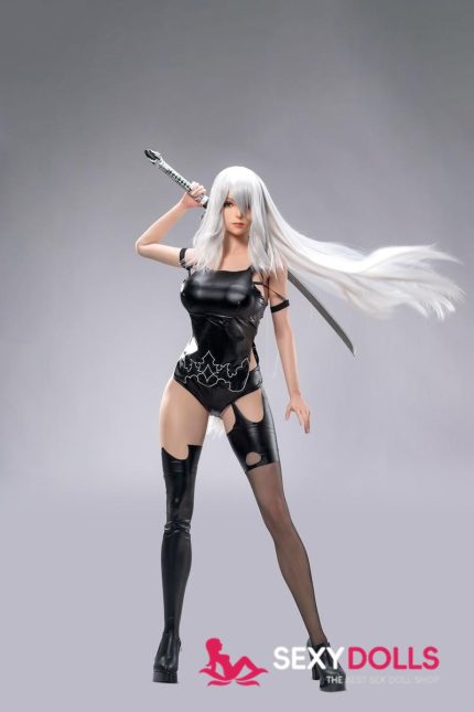 171cm (5ft7) G-Cup Silicone White Hair Sex Doll with Head Lady No.18-2 | SexyDolls.shop