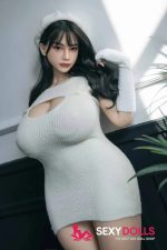 161cm (5ft3) M-Cup Silicone Asian BBW Sexdoll Besty with ROS Head R21, In US Stock | SexyDolls.shop