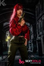 160cm (5ft3) E-cup Redhead Sex Doll Monet for Men - Image 3
