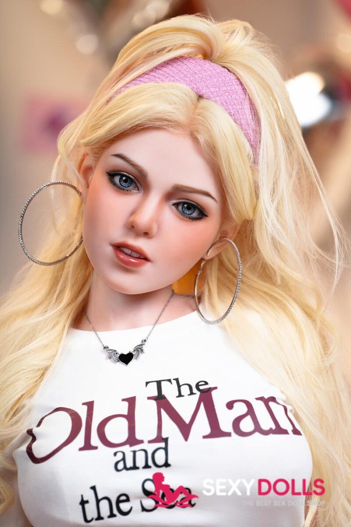 160cm (5ft3) D-Cup Blonde Sexy Sex Doll with Head C2S for Men - Image 3