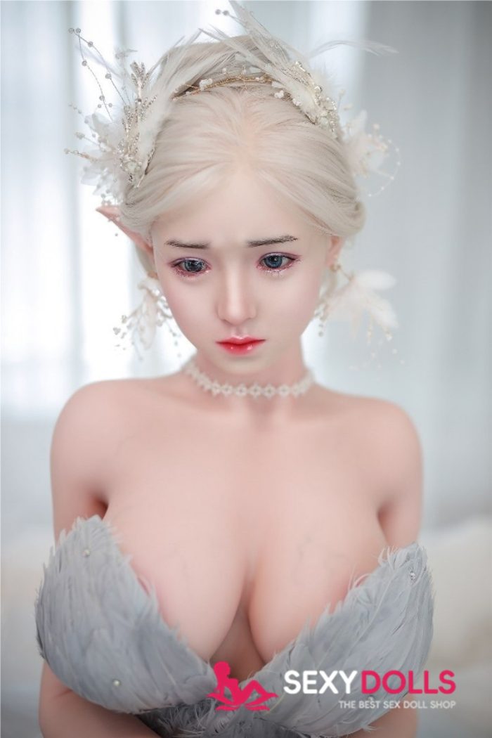 157cm (5ft2) H-cup Hybrid Chinese Sex Doll JingYa with Silicone Head - Image 2