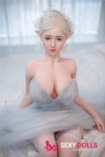 157cm (5ft2) H-cup Hybrid Chinese Sex Doll JingYa with Silicone Head - Image 4