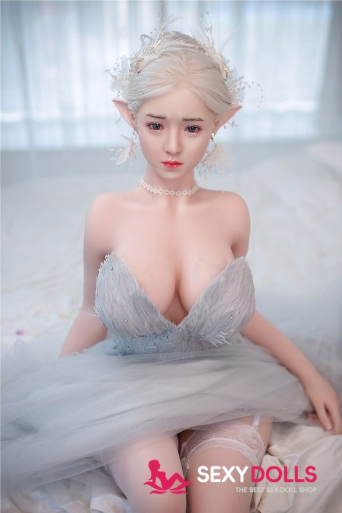 157cm (5ft2) H-cup Hybrid Chinese Sex Doll JingYa with Silicone Head - Image 4
