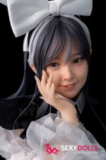 148cm (4ft10) B-Cup Hybrid Asian Sex Doll Rena with Silicone Head #24, ROS Available - Image 2