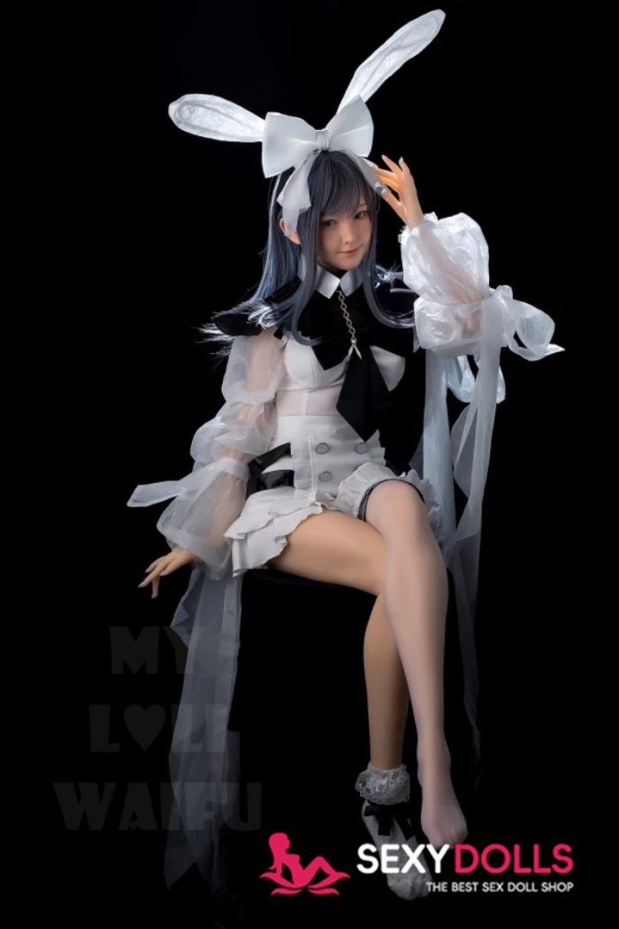 148cm (4ft10) B-Cup Hybrid Asian Sex Doll Rena with Silicone Head #24, ROS Available - Image 5