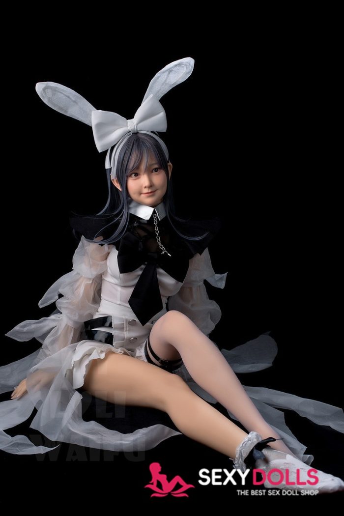 148cm (4ft10) B-Cup Hybrid Asian Sex Doll Rena with Silicone Head #24, ROS Available - Image 7