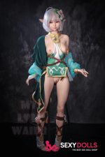 148cm (4ft10) B-cup Silicone Ali Sex Doll with ROS Head #60B for Men - Image 6