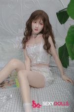 150cm (4ft11) B-Cup Hot Silicone Sex Doll Runa with ROS Head #102B for Men - Image 5