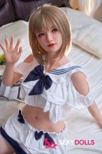 158cm (5ft2) D-Cup Japan Silicone Skinny Sex Doll with Head #08 for Men - Image 2