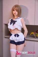 158cm (5ft2) D-Cup Japan Silicone Skinny Sex Doll with Head #08 for Men - Image 5