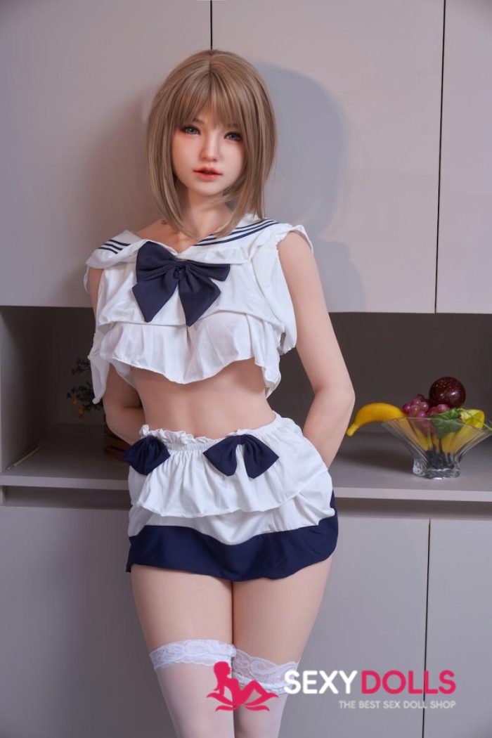 158cm (5ft2) D-Cup Japan Silicone Skinny Sex Doll with Head #08 for Men - Image 6