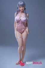 159cm (5ft2) E-Cup Silicone Silver Doll Sex Doll with Head #41 for Men - Image 4