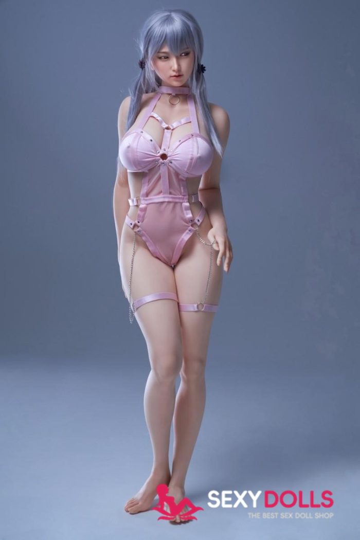 159cm (5ft2) E-Cup Silicone Silver Doll Sex Doll with Head #41 for Men - Image 4