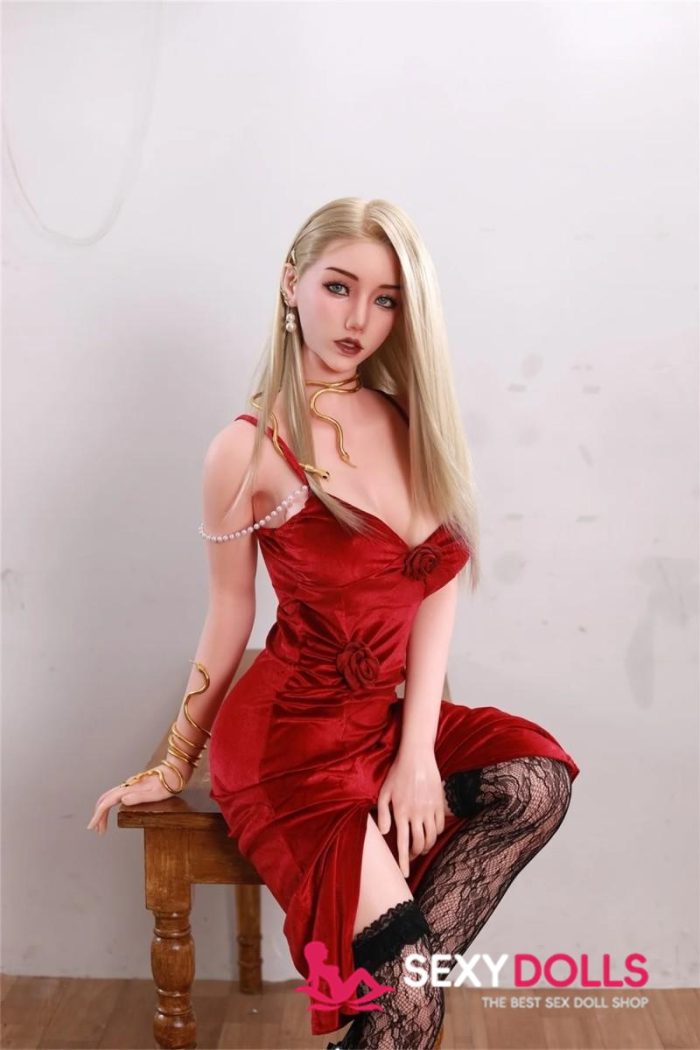 168cm(5ft6) E-cup Big Boobs Real Doll with Blonde Hair, Head #77 - Image 3