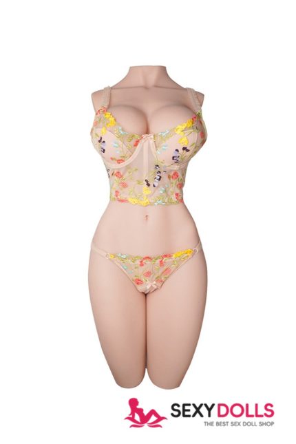 Aurora 2.0: 86cm (33.9”) 55.57lbs Fair Sex Doll Torso with Tantabosom for Men, In Stock | SexyDolls.shop