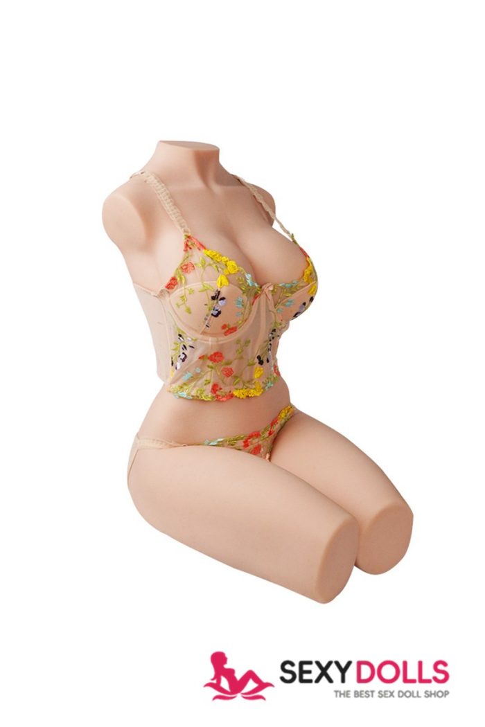 Aurora 2.0: 86cm (33.9”) 55.57lbs Fair Sex Doll Torso with Tantabosom for Men, In Stock - Image 3
