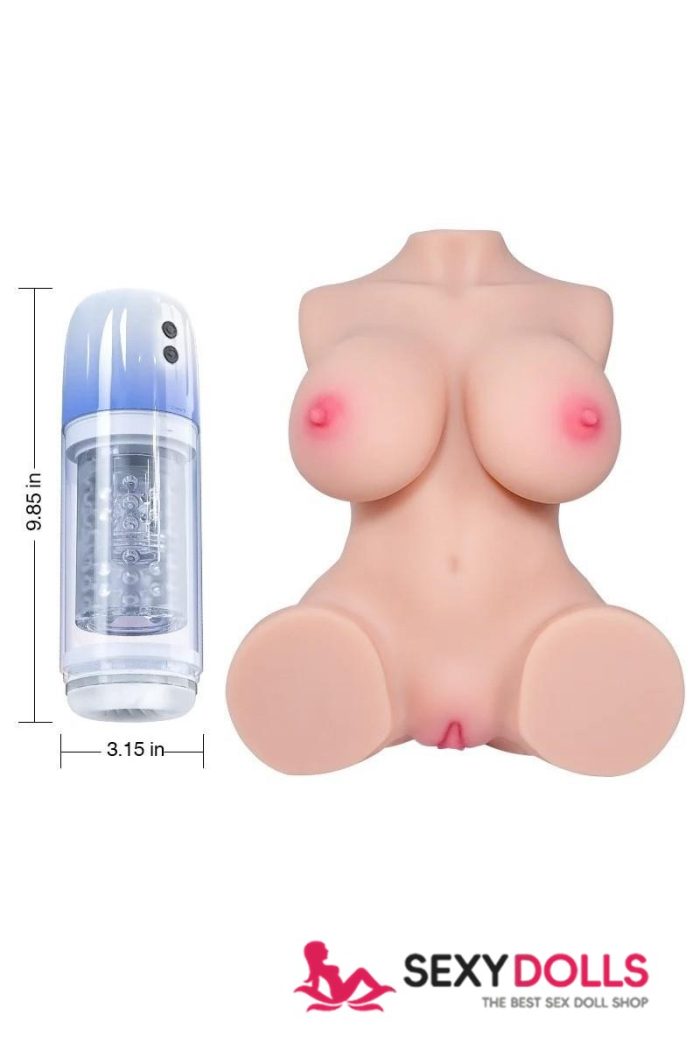 Selena: 32cm (12.6”) 8lbs Affordable Mini Sex Doll Torso for Beginners, Fair, In Stock - Image 3