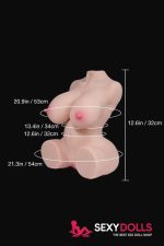 Selena: 32cm (12.6”) 8lbs Affordable Mini Sex Doll Torso for Beginners, Fair, In Stock - Image 7