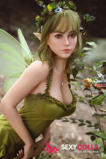 160cm (5ft3) C-Cup Hybrid Curvy Elf Sex Doll with Silicone Head S19 for Men | SexyDolls.shop