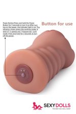 18.5cm (7.3”) Masturbation Cup Vibrating Pocket Pussy Rama for Men, In Stock USA - Image 5