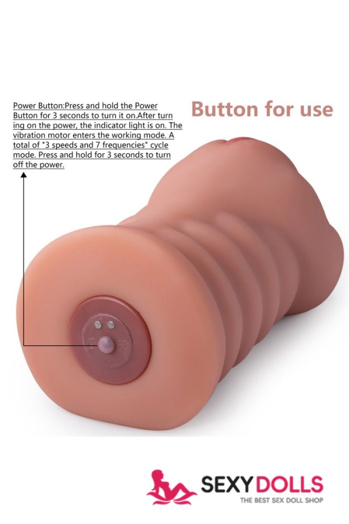 18.5cm (7.3”) Masturbation Cup Vibrating Pocket Pussy Rama for Men, In Stock USA - Image 5