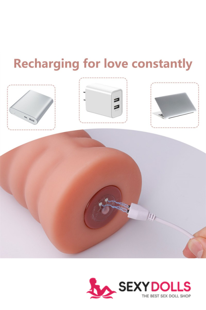 18.5cm (7.3”) Masturbation Cup Vibrating Pocket Pussy Rama for Men, In Stock USA - Image 9