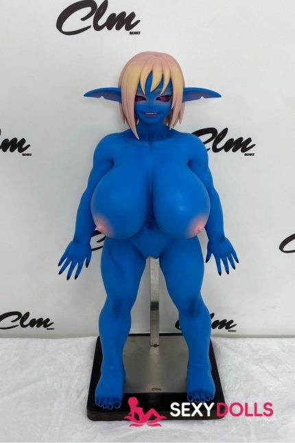 70cm (2ft4) Fantasy Silicone Love Dolls Zarga for Men, Blue | SexyDolls.shop