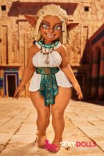 70cm (2ft4) Silicone Fantasy Love Doll Kaela for Men, Suntan - Image 3