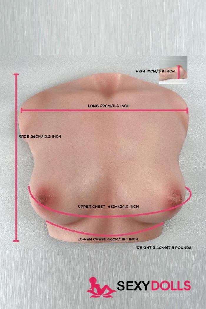 Climax Mammary Intercorse Silicone Sex Toy Si-B-61 for Men, Cinnamon - Image 6
