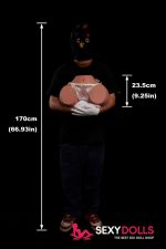 Climax Silicone Love Doll Butt RS-6 for Men, Black - Image 8