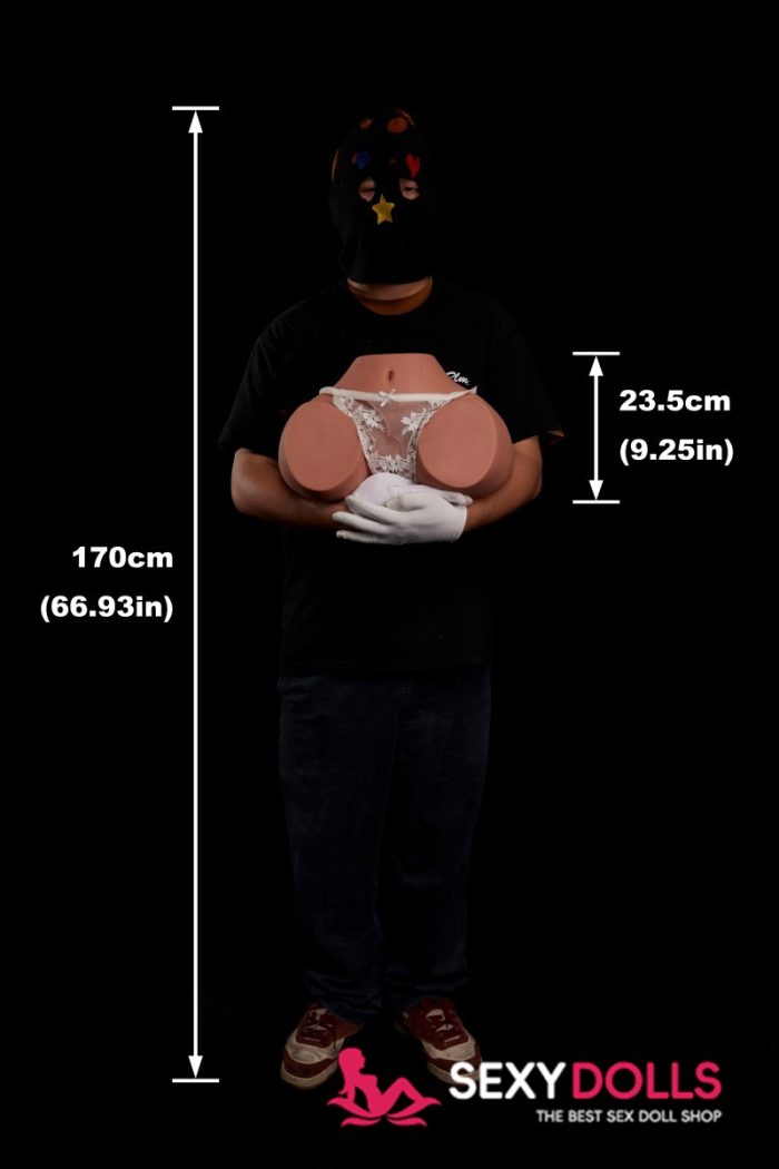 Climax Silicone Love Doll Butt RS-6 for Men, Black - Image 8