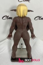 70cm (2ft4) Fantasy Silicone Sexye Doll Zarga for Men, Cocoa - Image 4