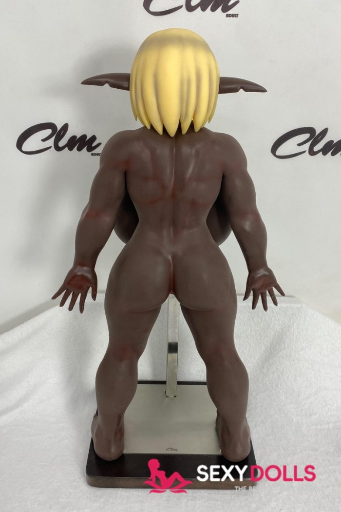 70cm (2ft4) Fantasy Silicone Sexye Doll Zarga for Men, Cocoa - Image 4