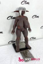 70cm (2ft4) Fantasy Silicone Sexye Doll Zarga for Men, Cocoa - Image 5