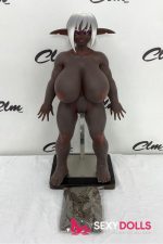 70cm (2ft4) Fantasy Silicone Sexye Doll Zarga for Men, Cocoa - Image 6