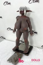 70cm (2ft4) Fantasy Silicone Sexye Doll Zarga for Men, Cocoa - Image 7