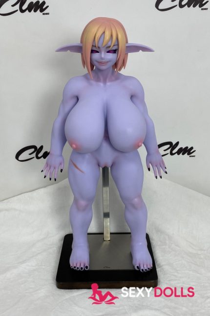 70cm (2ft4) Silicone Fantasy Sexye Doll Zarga for Men, Light Purple | SexyDolls.shop