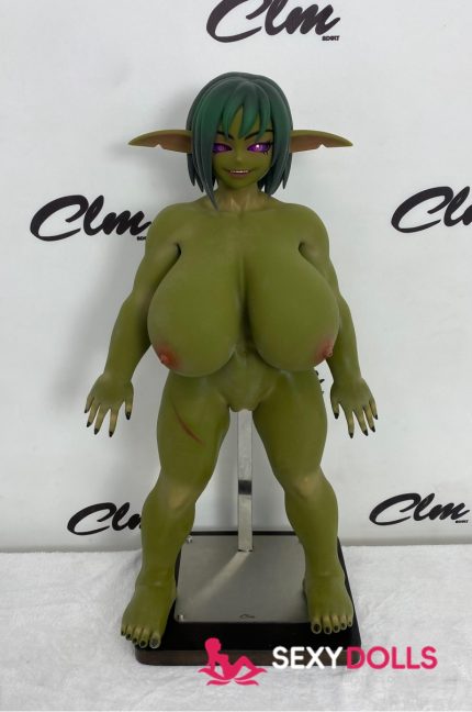 70cm (2ft4) Silicone Fantasy Love Dolls Zarga for Men, Olive | SexyDolls.shop
