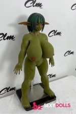 70cm (2ft4) Silicone Fantasy Love Dolls Zarga for Men, Olive - Image 3