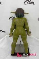 70cm (2ft4) Silicone Fantasy Love Dolls Zarga for Men, Olive - Image 4