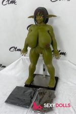 70cm (2ft4) Silicone Fantasy Love Dolls Zarga for Men, Olive - Image 5